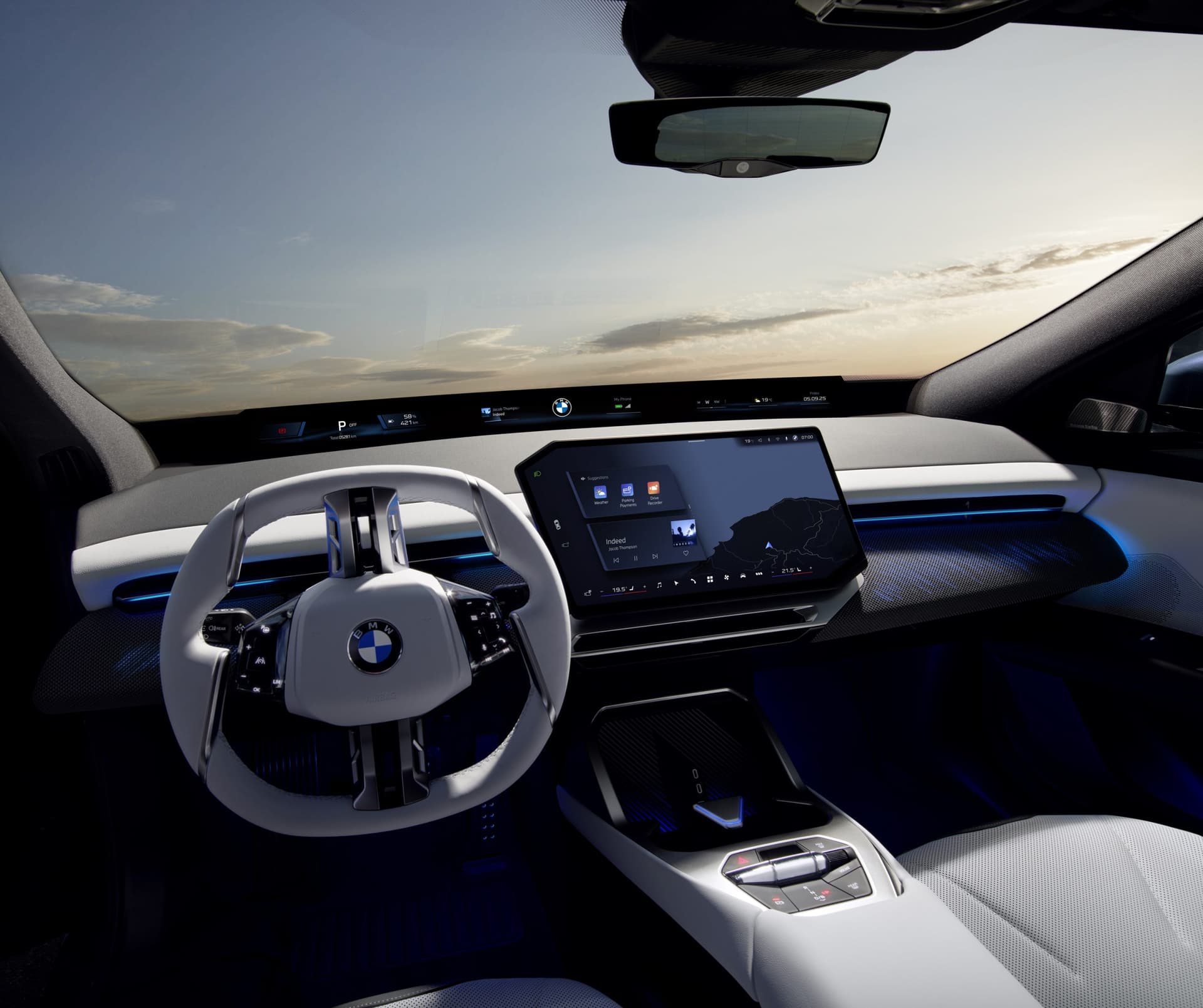 auto_bmw_nowe-samochody_ix3_07d68bd3 BMW Panoramic iDrive. Zegary, za kierownicą nowego elektrycznego BMW X3